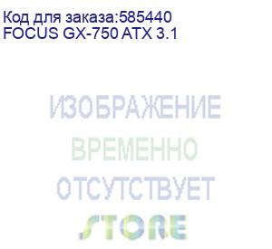 купить блок питания seasonic focus gx-750, 750вт, 80 plus gold, 135мм, черный, retail (focus gx-750 atx 3.1) (seasonic) focus gx-750 atx 3.1